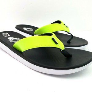 Nike Kepa Kai Mens Size 11 Black White Volt Thong Flip Flop Sandals AO3621-013